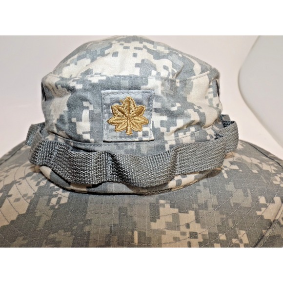 US Miltary Camo Boonie bucket Bush Hat Brim Chin strap - Size M - L - Picture 5 of 8